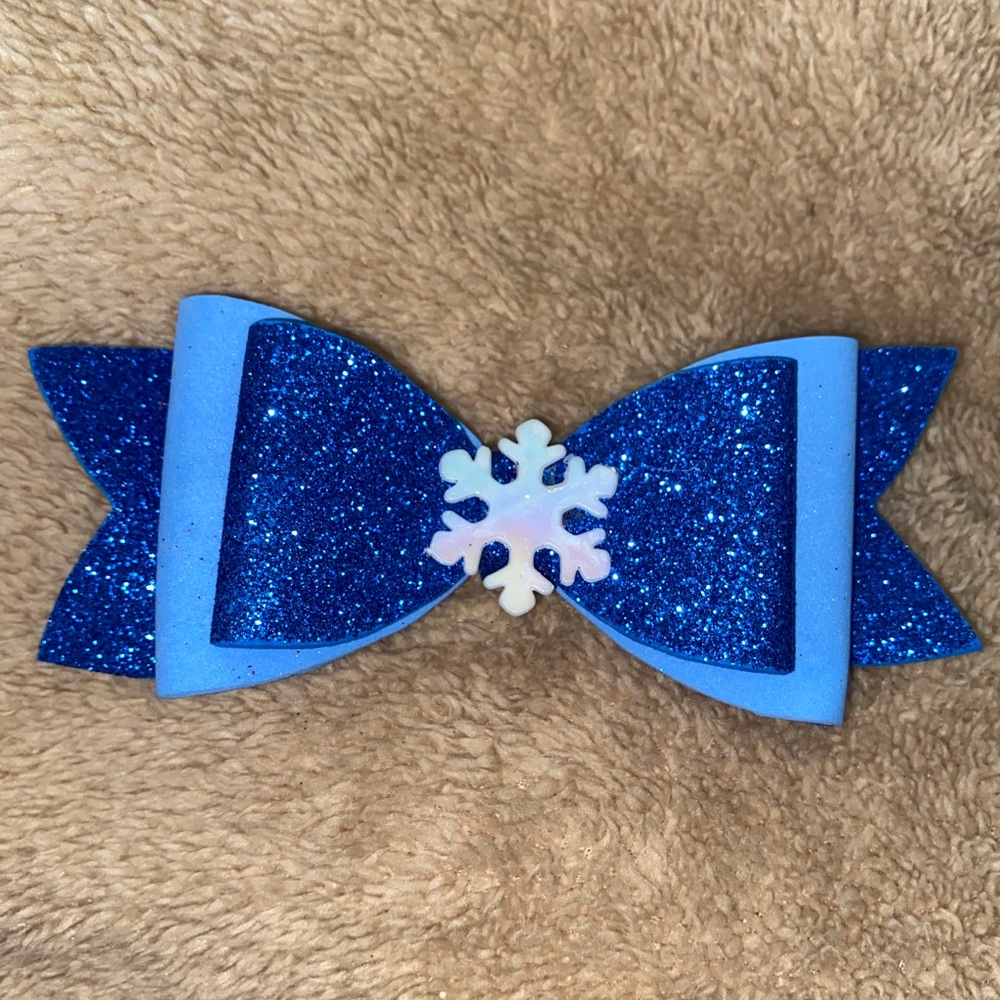 Frost blue bow.